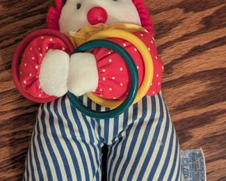 Eden clown baby rattle