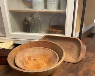 Hand carved bowls late 1800’s - early 1900’s