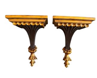 Pair of Florentine Italian Style Wall Sconces