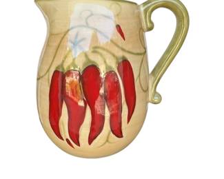 Red Pepper Motiff Pitcher