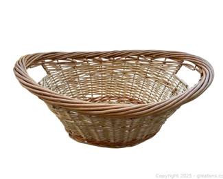 Large Oval Wicker Basket