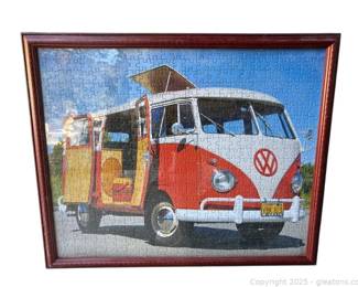 Framed Volkswagen Camp Van Puzzle