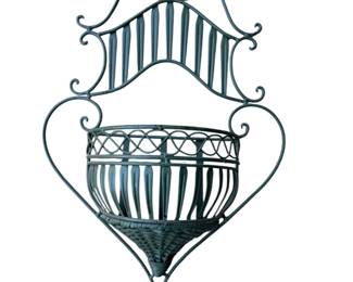 Wrought Iron Wall Planter Basket