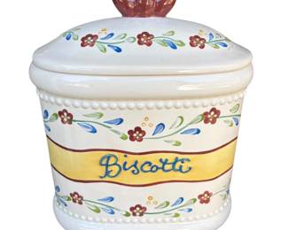 Nonnis Ceramic Biscotti Cookie Jar