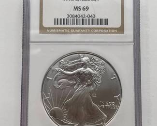 1998 American Silver Eagle – NGC Certified MS 69 – Thirteenth Year of Issue