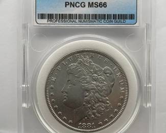 1881 Morgan Silver Dollar – PNCG MS66