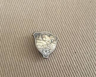 Vintage sterling silver 4-H lapel pin