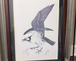 The original artwork belongs to the Bush family.. This is a numbered print off the original.