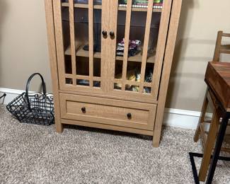 craftsman style display cabinet 125