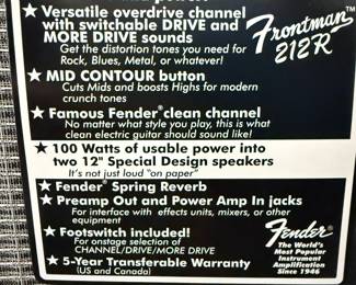 Fender amplifier 130.00/Sold
