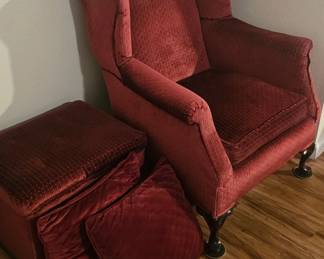 Chair with storage bench and pillows..now $62.50