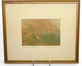 Wallace Nutting Hand-Colored Photograph – "A Meadow