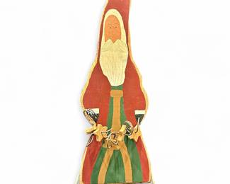Chestnut Lane Creations Hand-Painted Wooden Santa, 1994