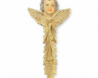 Vintage Baroque Style Christmas Tree Angel Ornament