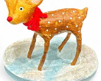 Lori Mitchell Christmas Collection Baby Reindeer Figurine