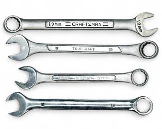 Group Of 4 Metric Steel Wrenches Including Craftsman and Thorsen