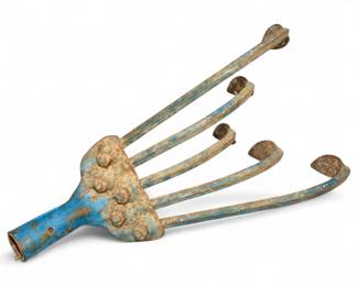 Vintage 5-Tine Cultivator Head w/ Patina