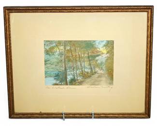Wallace Nutting Hand-Colored Photograph – "An Alstead June"