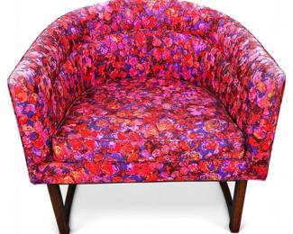 Milo Baughman Barrel Back Tub Chair for Thayer Coggin, c.1960s