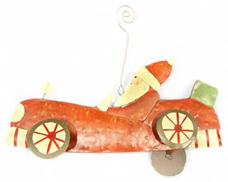 Metal Santa Claus Car Ornament