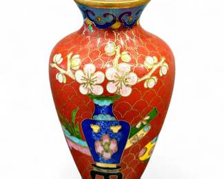 Vintage Chinese Cloisonné Vase