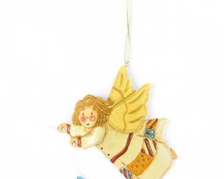 Folk Art Angel Christmas Ornament