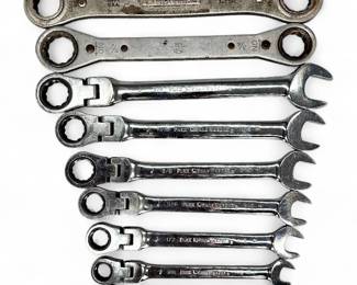 Group Of Craftsman, Snap-On, Matco, And Other Wrenches With Two Organizers