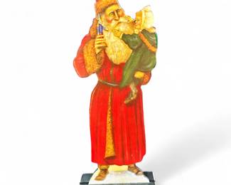 Boardwalk Original Santa Holding Child by Bonnie Barrett