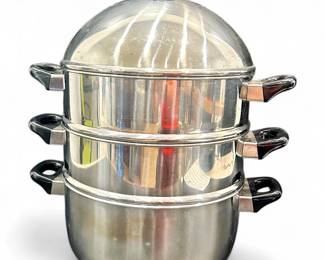Zebra Thailand 4-Piece Stainless Steel Multi-Level Steamer Pot