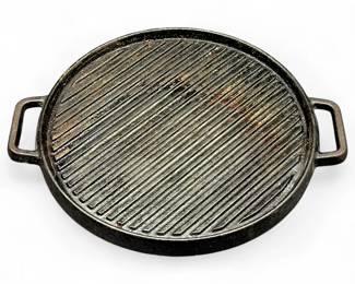 Reversible Cast Iron Round Grill Pan / Griddle