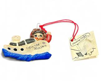 Windsong Designs Handmade Alaskan Cruise Ship Ornament
