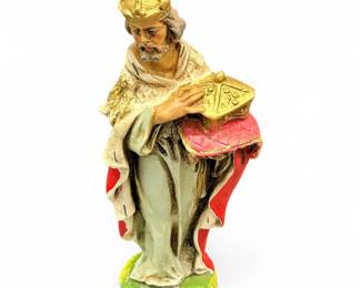 Vintage Italian Fontanini-Style Nativity Christmas King Melchior Figurine