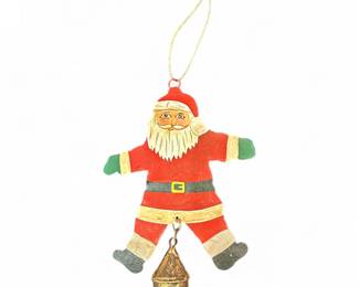 Wooden Santa Claus Christmas Ornament