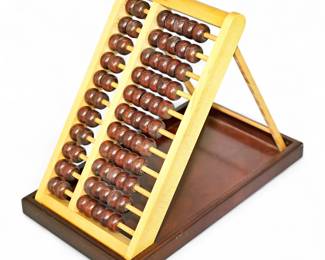 The Bombay Company Wooden Abacus w/ Tray, 1995