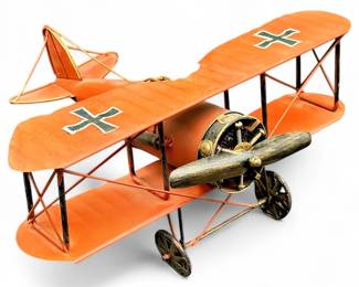 Metal Model Replica of World War I German Fokker Dr. I Biplane