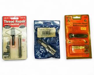Lot of 3 Thread Repair Kits Including Brands KD Tools and Helicoil