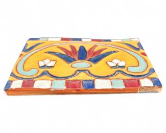 Hand-Painted Ceramic Tile – Talavera Style