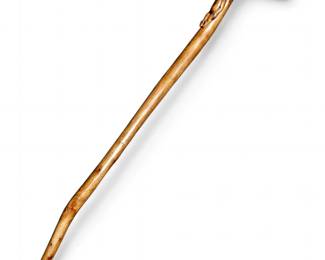 Hand-Carved Folk Art "King" Walking Stick / Cane