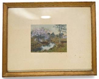 Wallace Nutting Hand-Colored Photograph – "The Softness of Spring"