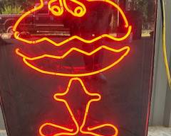 Neon Hamburger Man