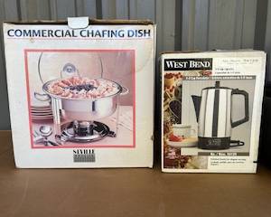 Commercial Chafing Dish, West Bend Coffee Percolator