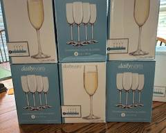 7 Boxes (4 ea) Champagne Glasses