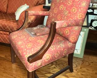 PAIR OF THESE PADDED ARM CHAIRS