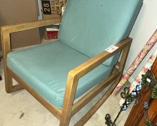Contemporary padded rocker