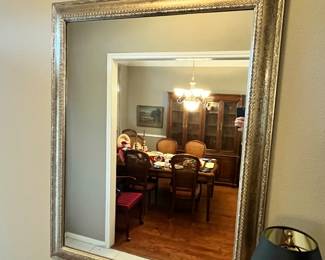 Framed wall mirror