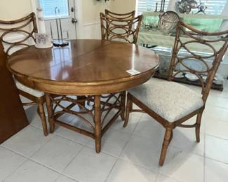 Elegant rattan dining set