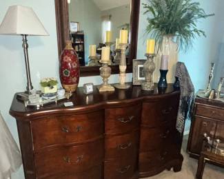 Bowed front dresser by Dick Idol for KLAUSSNER FURNITURE