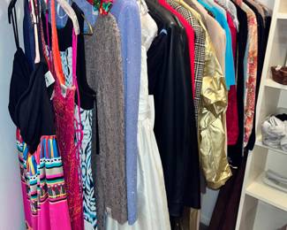 Lots of beautiful clothes!