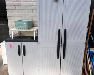 Back porch utility cabinets