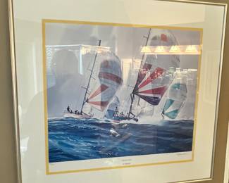 Signed & numbered AL BARNES print. 856 / 1000